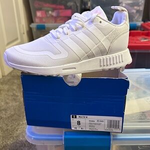 Adidas All-White Running Shoes no box